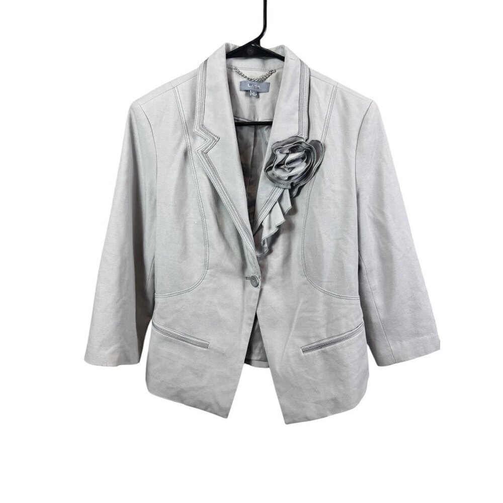 Cass Women's Light Grey Casual Blazer